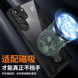 Silicone Cooling Phone Case For Redmagic 10 9 9S 8s Pro Plus Pro+ Graphene Heat Dissipation Case Magnetic Stand Shockproof Cover