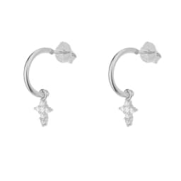 CRMYA Gold Silver Filled Hoop Earring CZ Zircon Heart Higgle Stud Earrings For Women Jewelry Earings Wholesale Aretes De Mujer