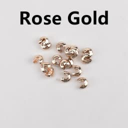 100 Pcs/lot 3 4 5mm Accessories Findings Chain Clip Beads Open Crimp End Stopper Spacer Beads For Jewelry Making Supplies