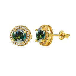 Pass Diamond Tester Pen Moissanite And Zircon Stud Earrings For Women 100% Real 925 Sterling Silver GRA Certificates D VVS1