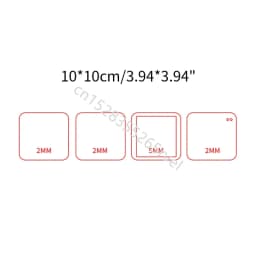11 Typs Retro Geometric Shape Quicksand Mold Empty Plates Clear Acrylic Blank Plate DIY Quicksand Blank Card Brick