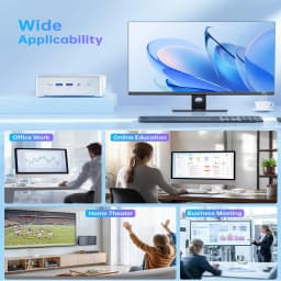 ACEMAGIC Mini PC AMD Ryzen Embedded R2544 Processor 16GB DDR4 512GB M.2 2280 SSD Wifi5 BT4.2 UP TO 4TB Mini PC Windows 11