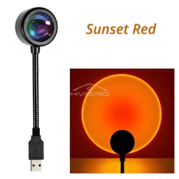 LED Sunset Lamp Nightlight USB Projector Birthday Party Decoration Mood Lights Bedroom Living Room Wall Photography Multipurpose