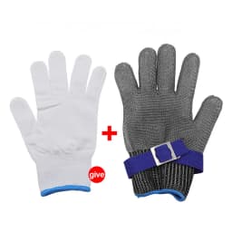 Anti-cut Gloves Safety Cut Proof Stab Resistant Stainless Steel Wire Metal Mesh Butcher Hand Protect Meat Cut-Resistant Gloves