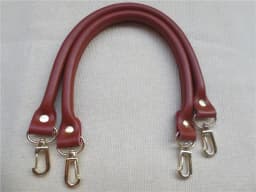 2Pcs Leather Women Bag Strap Solid Color Replacement DIY Portable Belt Metal Buckle Bag Accessories Handles for Handbag 40CM