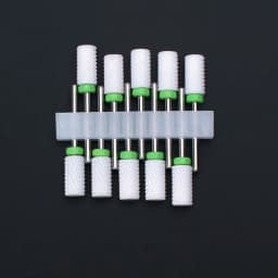 10pcs Ceramic Nail Drill Bits Set Milling Cutter for Electric Manicure Bit Flame Corn Files Pedicure Machine Polish Accesoires