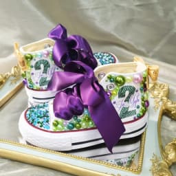 Dollbling Shell Simulation DIY Bling Handmade Shoes Canvas Mermaid Theme Kids High Top Pearls Sneakers Under the Sea Shoes