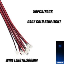 0402 0603 SMD Lamp Wired Micro Led Pre-Soldered Micro Litz Wired Chip 30cm 3V Railway Model Scenes 50pcs/Lot