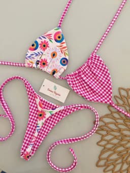 Micro Bikinis 2027 Push Up Women Swimsuit String Swimwear Brazilian Bikini Set Halter Biquini Floral Swimsuit Solid Beachwear