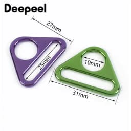 5/10Pcs Deepeel 25mm Metal Triangle Ring Buckle Bag Strap Adjust Buckles Webbing Backpack Belt Clasp Hook DIY Bags Accessories