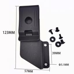 1piece Rotatable KYDEX Sheath Waist Clip Scabbard Clip Sheath Accessories Outdoors Carry KYDEX Sheath Tool with Two Set Screws