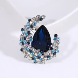 Brooch Ladies High-End Crystal Accessories Retro Atmosphere Suit Corsage Coat Brooch Birthday Gift