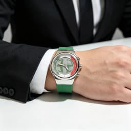 Creative Quartz Wristwatch with Flashing Animated Dial Silicone Strap Fashion Casual Watch Unique New Gift for Men Women