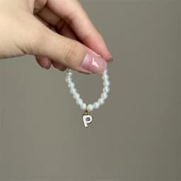 For Mini Labubu Pendant Accessories Letter Pearl Necklace For 4.0 Labubu Pin for Love Series Doll Accessories Dolls' Decoration