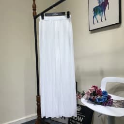 Summer Thin Chiffon Wide Leg Pants For Women Casual Candy Color Loose Long Pants Lady Solid Color Straight Pleated Trousers