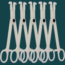 1/4/5pcs Disposable Sterile Acrylic Piercing Forceps Tool Piercing Clamps for Ear Nose Navel Lip Body Jewelry Piercing Supplies