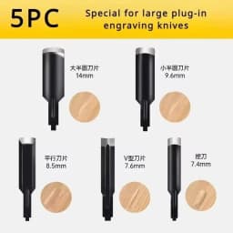 5/10/20pc Carving Blade for Lithium/plug-in Electric Carving Machine Carpentry Power Sculpt Chisel Blade Root Carving Pen Knife