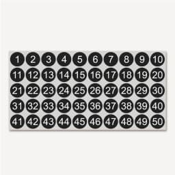 Number Stickers 1-50 Label Number Sticker For Diy Craft Nail Polish Glue Bottle Scrapbooking Diary Stationery Digital Sticker