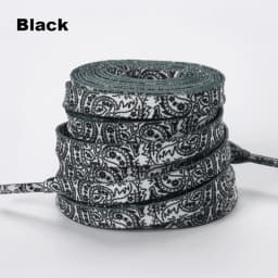 1 Pair Flat Paisley Cashew Flower Shoelaces, Gradient Colorful Creative Replacement Shoestrings, Unisex Shoe Laces for Sneakers