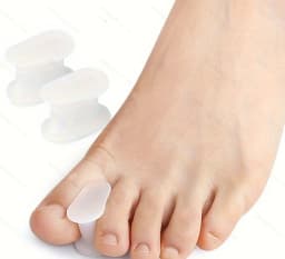 4 Pieces Men's and Women's Casual Athletic Toe Covers, Isolated Toes Prevent Overlapping