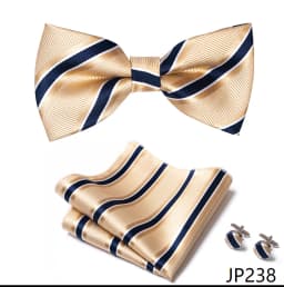 Great Quality Silver Office Butterfly Hanky Cufflink Set Bowtie For Men Geometric Hombre Formal Clothing