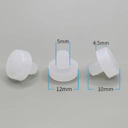 50Pcs Transparent Black Rubbber Anti Collision Hole Plugs 5mm 6mm Foot Pad Fasteners Screws Door Bumper Furniture Accessories