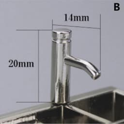 1-12pcs Dollhouse Miniature Faucet simulation model 1:12 Miniature Metal Water Tap Faucet Dollhouse Kitchen Bathroom Accessories