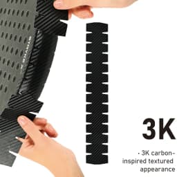 AMASPORT 3K Carbon Fiber Racket Frame Protector Edge Grip Racket Accessory Racket Protector Easy to Replace ,Multi-Piece pack