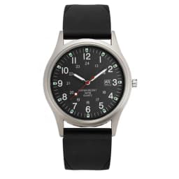 Men Quartz Wristwatch Brown Leather Strap Luminous Marker Date Function 30M Waterproof Casual Business Sport Gift Clock