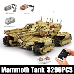 MOULD KING 20011 Technical Car Toys The MOC-59688 APP&RC Motorized Mammoth Tank Model Building Blocks Bricks Kids Christmas Gift