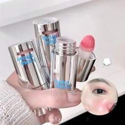 Velvet Liquid Blush Matte Sponge Head Blusher Natural Lasting Brighten facial Contour Blush Tint 스펀지 팁 블러셔 Korean Rouge Makeup