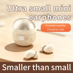 Small Wireless Bluetooth Headphones, Side Sleeping Not Pressing Ear And Sports Invisible In Ear Noise Cancelling Earphones, Low Latency, Long Battery Life HiFi Bass 6D Sound Effect Sleep Earbuds For Android IOS, Surprise Birthday Gift