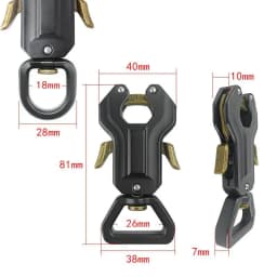 Dog Leash Clasp Heavy Duty Swivel Frog Clip Quick Release Locking Buckle for Extra Large Dogs Outdoor Walking Training