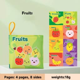 0-12Months Soft Baby Books 3D Touch Feel High Contrast Cloth Book Infant Early Learning Toy Toddlers Sensory Activity Cloth Book