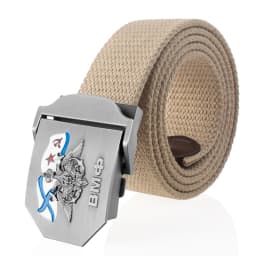 Men Canvas Belt 3D Russian Navy ВМФ Metal Buckle Belts for Women Jeans Waistband USSR Military Soldiers Tactical Belt Male Strap