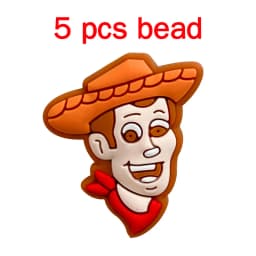 5pcs Silicone Cartoon Beads DIY Pacifier Chain Baby Oral Care Pacify Accessory Part