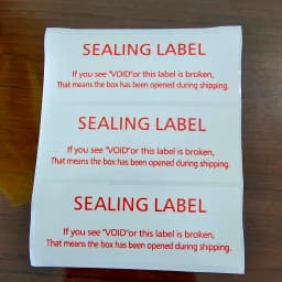 100PCS 80x30mm SEALING LABEL Sticker for Boxes Security OPEN VOID Left If Tampered Removal Proof Water Resistant Vinyl Tag