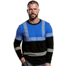 Men's Construction Workers Uniforms 3D Digital Printed Casual Round-Neck Long-Sleeved T-Shirt Comfortable T-Shirts Sportswear