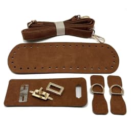1/3pcs PU Leather Shoulder Bag Bottom Strap Handbag Shoulder Strap Woven Bag Set For DIY Handmade Bag Backpack Accessories