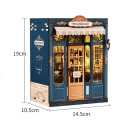 DIY Book Nook Insert Kits Wooden DollHouse Building Toys Magic House Casa Bookend With LED Lights Bookshelf Home Decoration Gift
