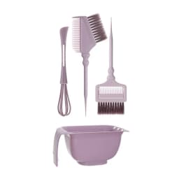 5PCS Hair Dye Set with Brush Tinting Rod Professional Large Capacity Toning Container Hair Coloring Salon DIY Hairdressing Tools