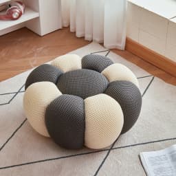 Modern Sofa Pumpkin Footstool Ottoman Hallway Ottoman Foot Rest Home Living Room Furniture Stool Footrest Stools Ottomans
