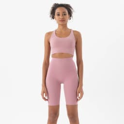 Nylon Yoga Set Gym Two Piece Sets Womens Bra Top Women Cycling Shorts Sport Fitness Sportswear 45 Colors Womens Clothing