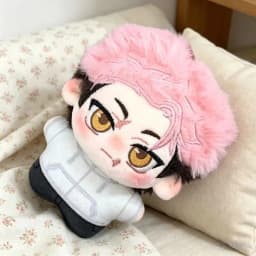 10cm Printed Anime Character Plush Doll, Fan Made Cartoon Figure Pendant, Cute Stuffed Keychain Ornament