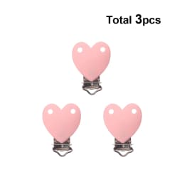 LOFCA 3pcs/lot Silicone Heart Mouse Shape 4.5CM Clips Creation Pendant Tools Multi Colors For Necklace Jewelry Accessories