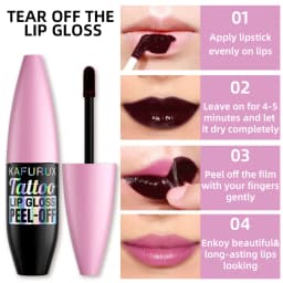 7 Colors Waterproof Lip Tint Peel Off Lip Liner Tattoo Lipgloss Long Lasting Matte Pink Red Brown Contour Makeup Lips Stain Gift