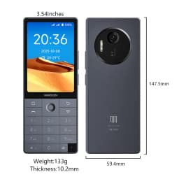 New Qin Smart Phone F25,Google Play,Android 14,Dual SIM Cards,6GB+128GB,2700mAh,WIFI Bluetooth,Touch 3.54Inch Screen,MTK8786
