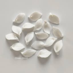 50pcs Handmade Ceramic Flower Material White Color Porcelain Floral Hair Accessories For DIY Jewelry Make Parts