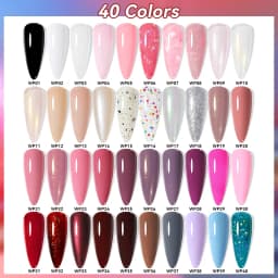 LILYCUTE 7ml Water Based Nail Polish 40 Colors Long Lasting Quick Drying No Need of Lamp to Cure Nail Supplies For Nail Manicure