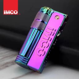 Original IMCO 6700 Retro Stainless Steel Metal Lighter Austrian Gasoline Grinding Wheel Lighter Kerosene Collection with Box